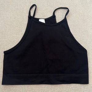 Nikibiki Black Ribbed Tank Top
